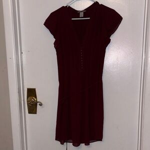 H&M Deep Red Mini Dress